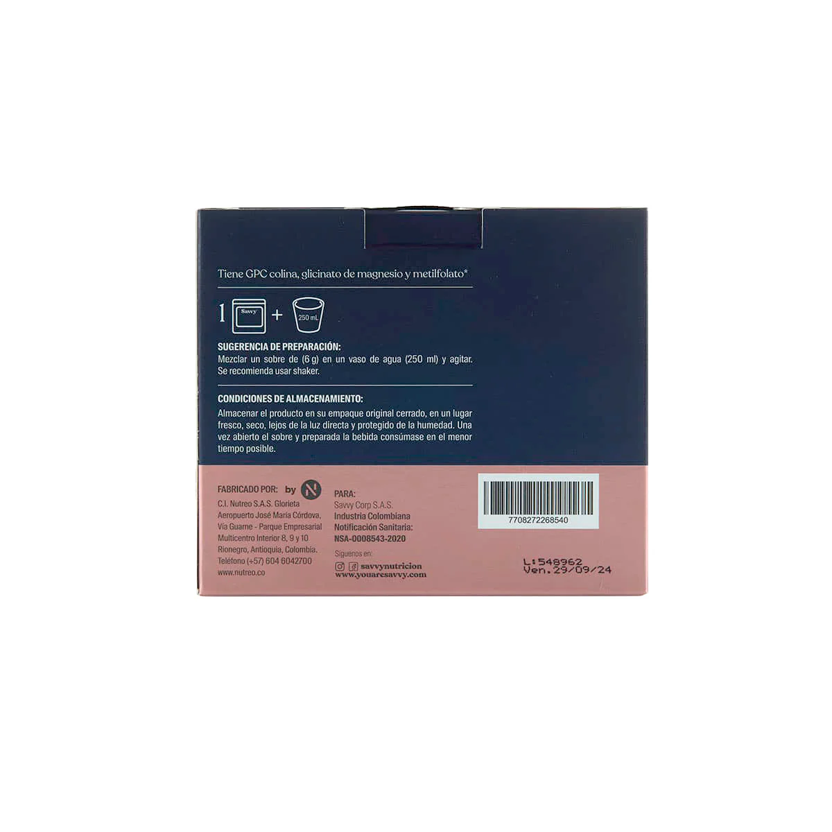 Colina y glicinato de magnesio | Renew® 180g - Image 5